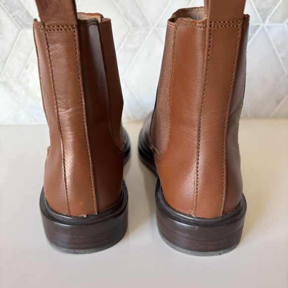 Madewell Brown Pull On Ankle Boot The Benning Bennington Chelsea Boot Size 8 - Picture 5 of 9